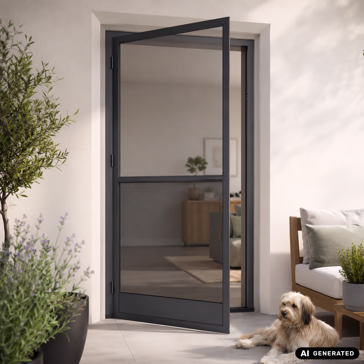 Petscreen für Fliegengittertüren