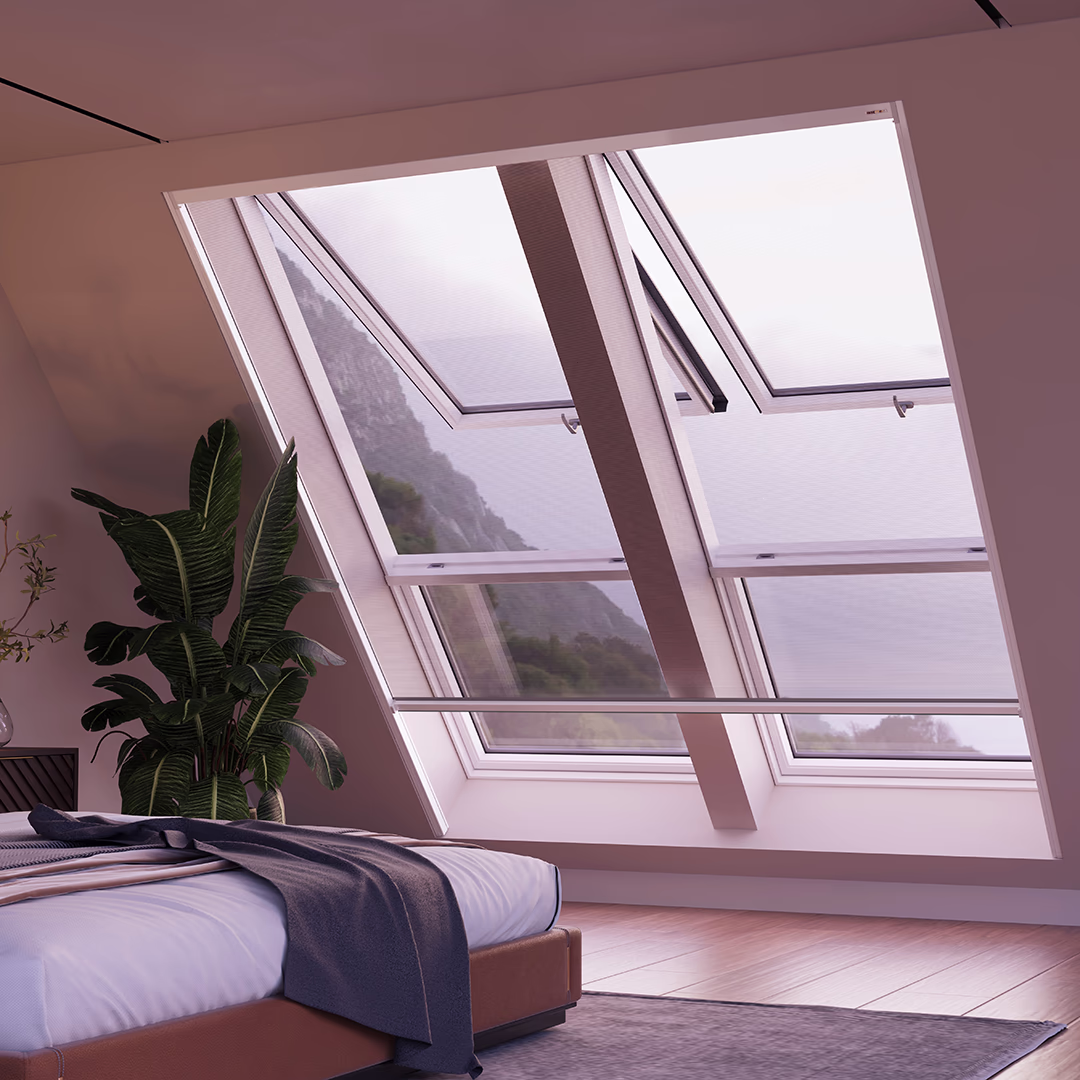 Insetto GmbH Elektronisches Fliegengitterrollo für Dachfenster