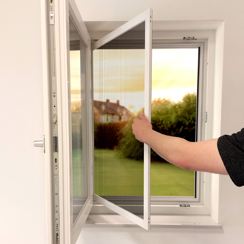 Insetto Fliegengitter-Drehfenster | nach innen öffnend | mit Montagerahmen