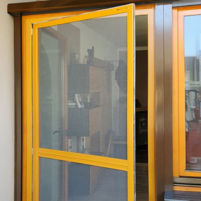 Insetto Fliegengitter-Pendeltür | vormontiert | perfekt für Terrasse und Balkon