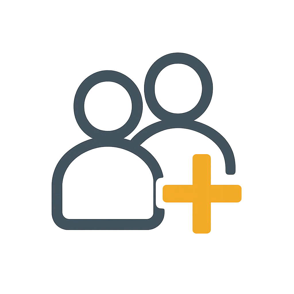Icon für gemeinsames und sicheres Arbeiten