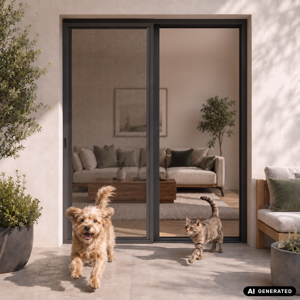 Petscreen für Haushalte mit aktiven Haustieren