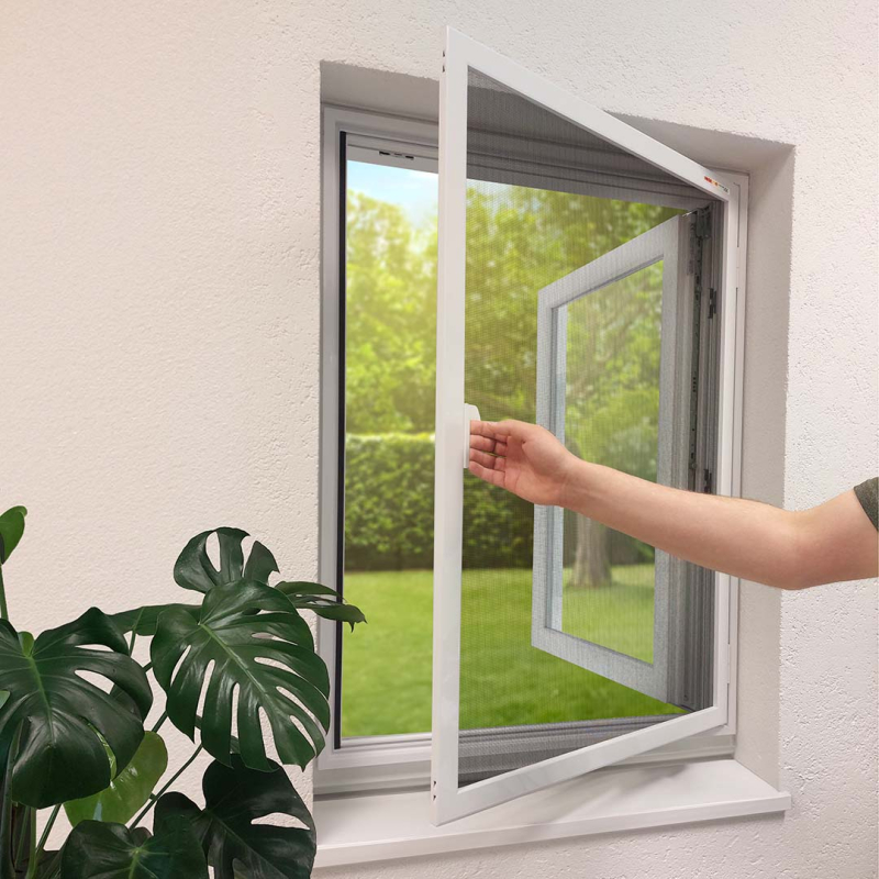 Insetto Fliegengitter-Drehfenster | nach innen öffnend | mit Montagerahmen