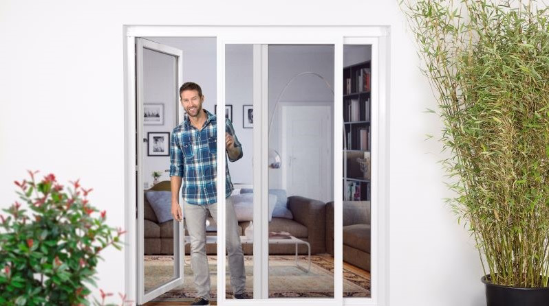 LeuTec GmbH Fliegengitter Schiebetür - mit Laufschiene & U-Profil ST32/2