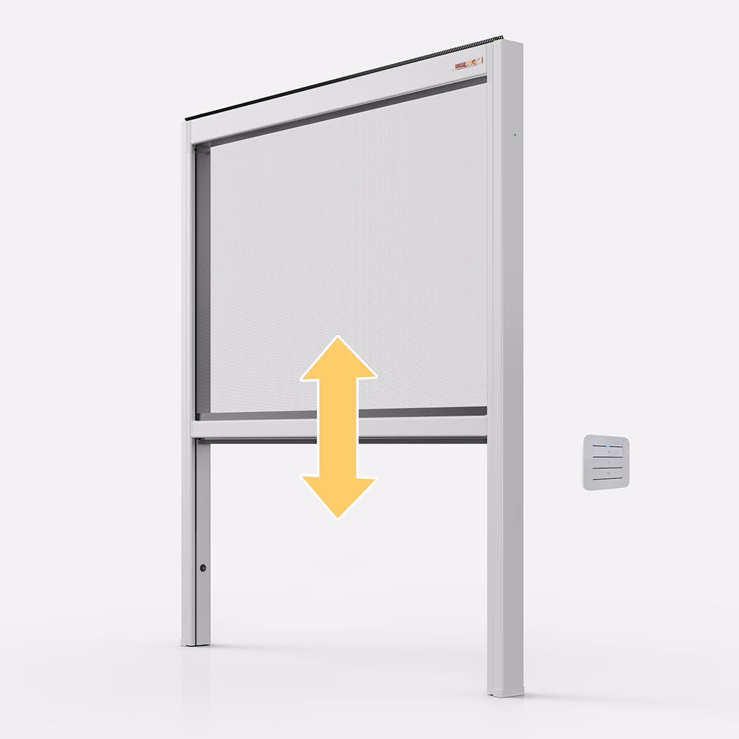 Insetto GmbH Elektrisches Fliegengitter-Rollo für Balkon & Fenster