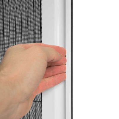 Griffmulde eines Fliegengitterfensters