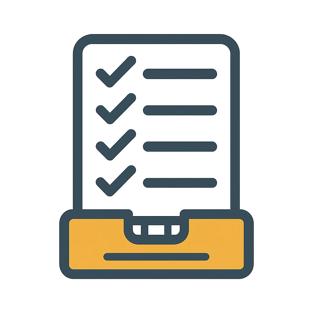 Icon für Montage systematisch vorbereiten