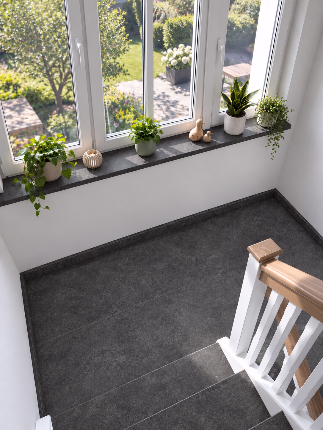Aufsatzfensterbank Anthrazit Stone