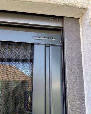 Plissee-Schiebetür Slimline18Pro montiert