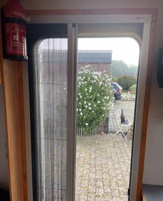  Insektenschutz-Plisseetür für Wohnwagen | ab 22mm Platz | Slimline22  Fam.Will